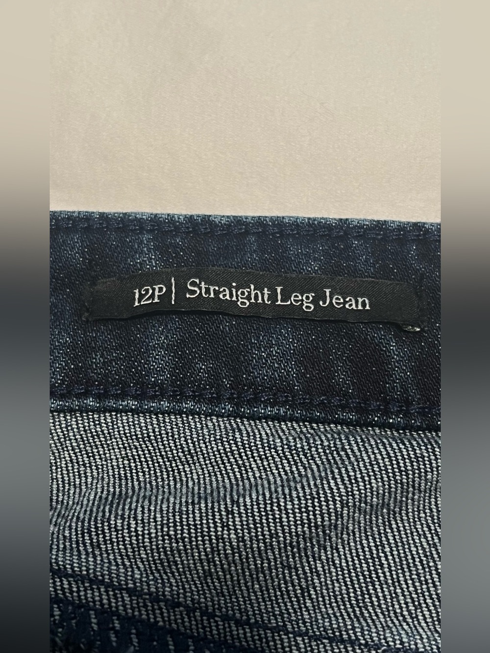 Women’s Petite TALBOTS  Straight Leg Florence Wash High-Rise Jeans Size 12P - Picture 6 of 12
